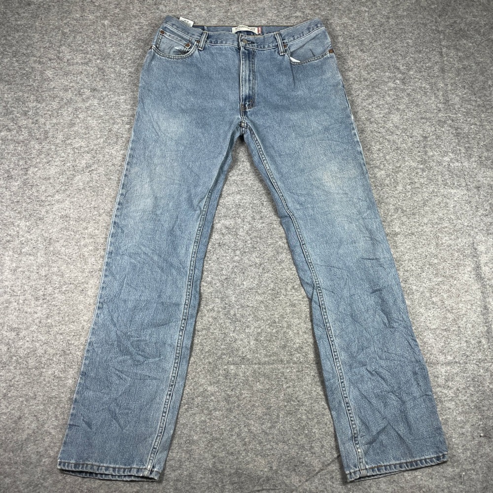 VTG Levis Jeans Mens 36x36 (Fits 34x35) Blue 505 Straight Fit Pants Classic
